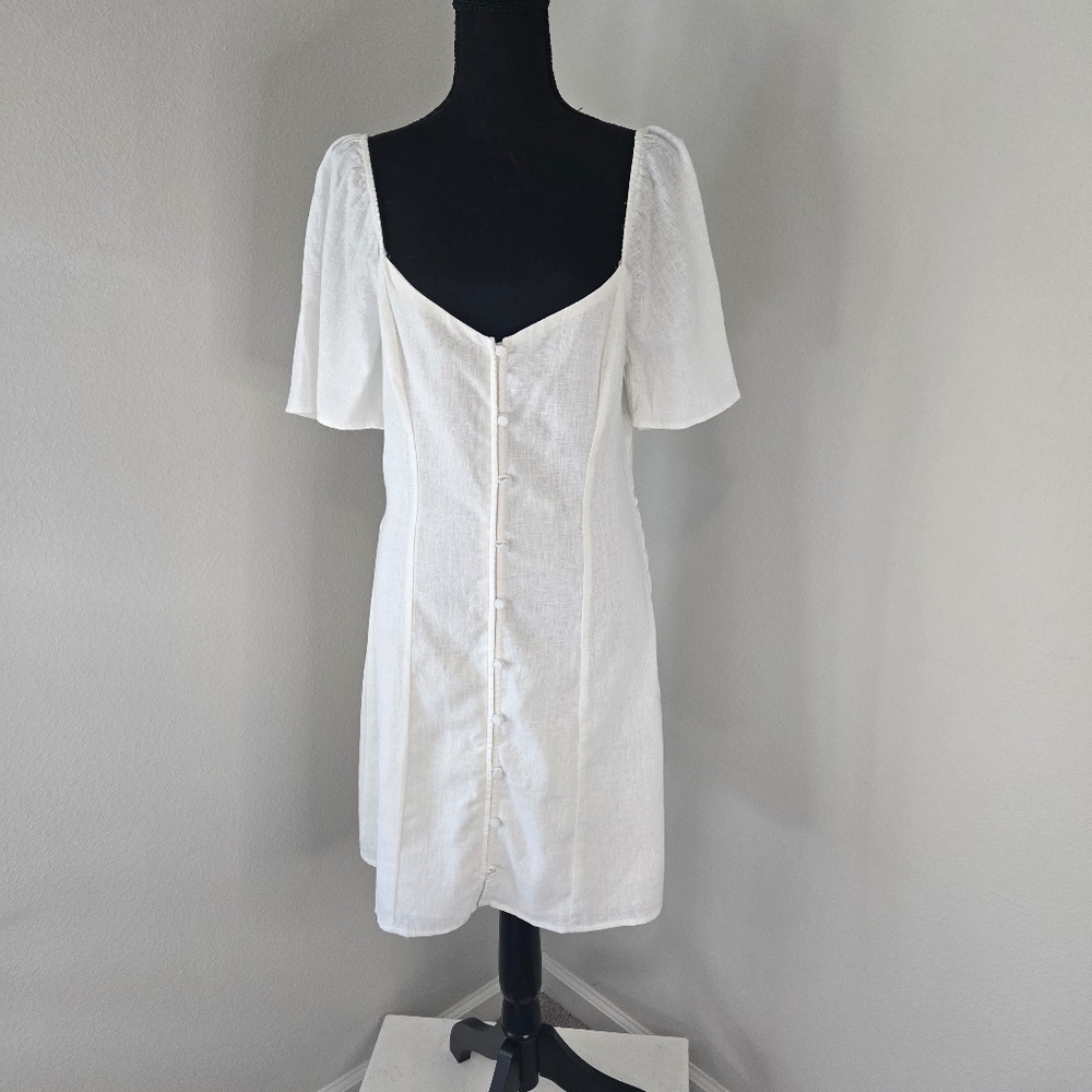 White Linen Sundress #sold